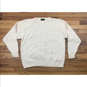 J Crew men’s Cableknit Chunky sweater XL